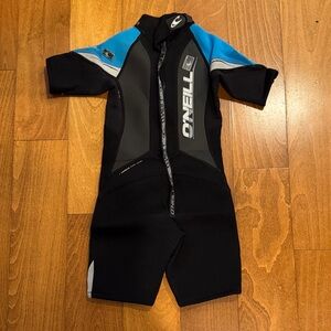 O'Neill Kids Swim Rashguard - Black and Blue